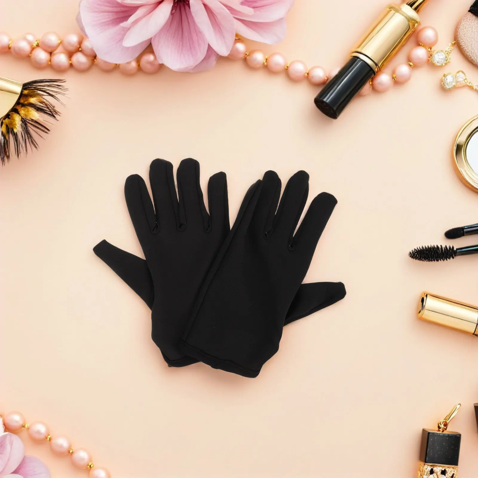 

1 пара профессиональных термостойких перчаток для укладки волос, гибкие, с пятью пальцами, защита от ожогов, многоразовые, для использования с инструментами для укладки волос, плойками и утюжками для выпрямления.