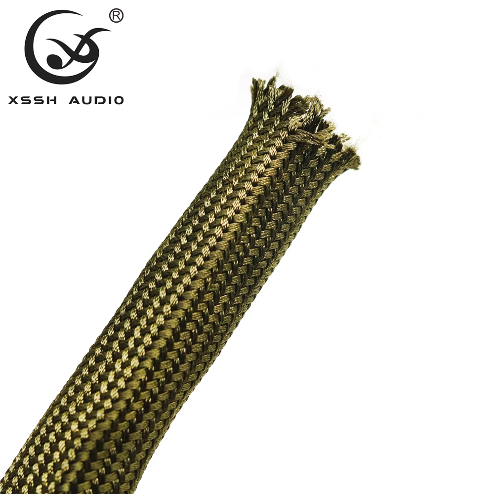 YIVO XSSH Colorful PET Nylon Braided Sleeve Anti Wear Cable Protective Tube 16mm Flexible Wire Harness Management Sleeve 200m