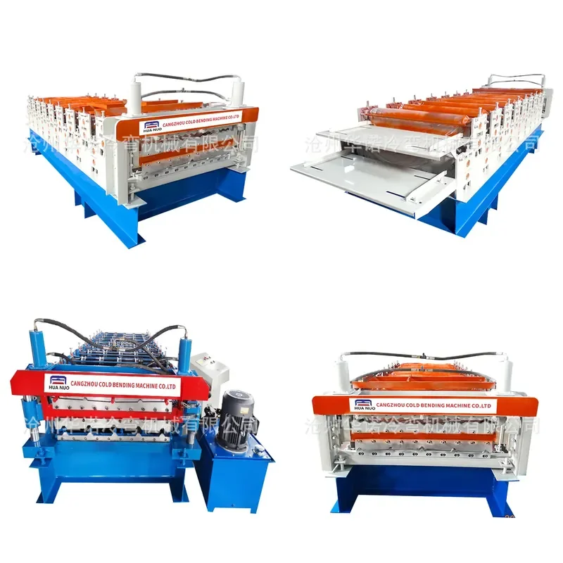 Deposit-Automatic double-layer tile pressing machine 840/850 tile pressing machine equipment Iron tile machine Color steel