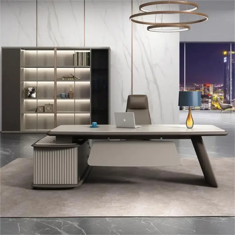 

A Fabrik individuelle moderne Büromöbel Chef CEO Manager Schreibtisch neues Design Arbeiten Executive Office Schreibtisch