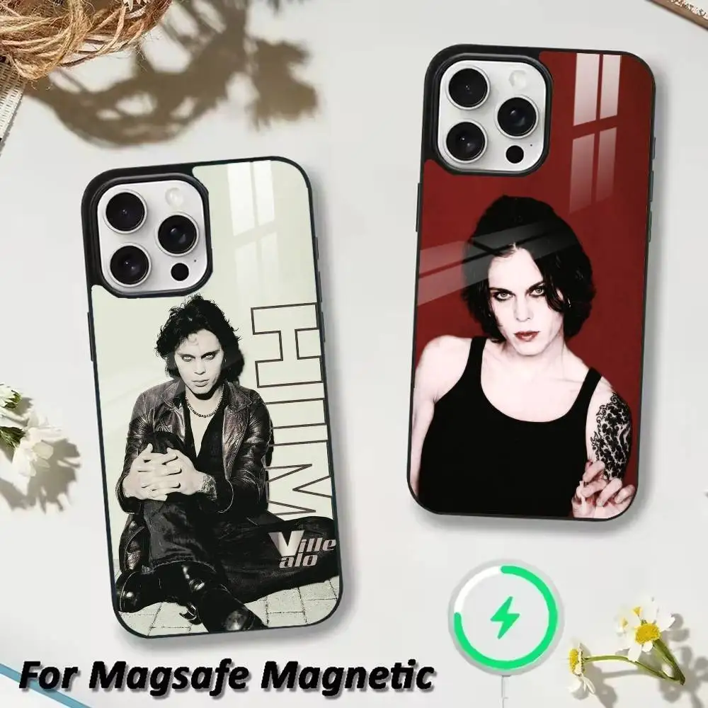 

Cool Singer V-Ville V-Valo HIM Phone Case For iPhone 17,16,15,14,13,12,Plus,Pro,Max for Magsafe Magnetic Wireless Charging