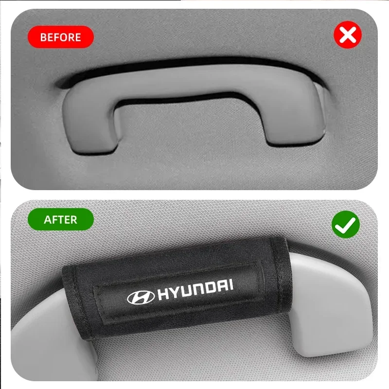 Car Emblem Roof Handle Protection Pull Gloves For Hyundai I30 I20 IX35 I40 Tucson Getz Sonata Veloster Elantra Solaris Creta view 4