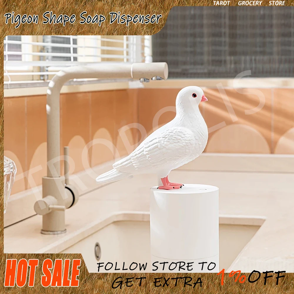 

Pigeon Shape Soap Dispenser Automatic Induction Foam Hand Washer Fine Foam Touchless Automatic Sensing Hygienic Foam Dispenser