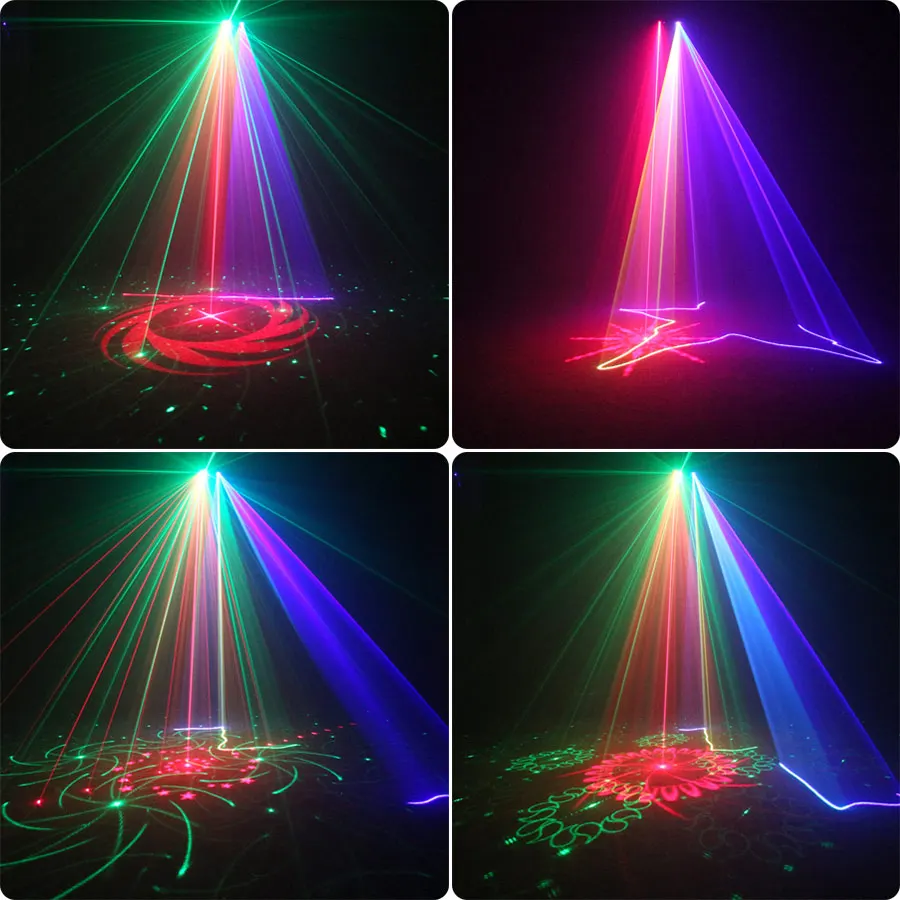 ESHINY-rayo láser RGB de 800mW con patrones RG, escáner 2 en 1 para escenario, discoteca, DJ, DMX512, baile, Bar, fiesta, Navidad, espectáculo colorido X4N7