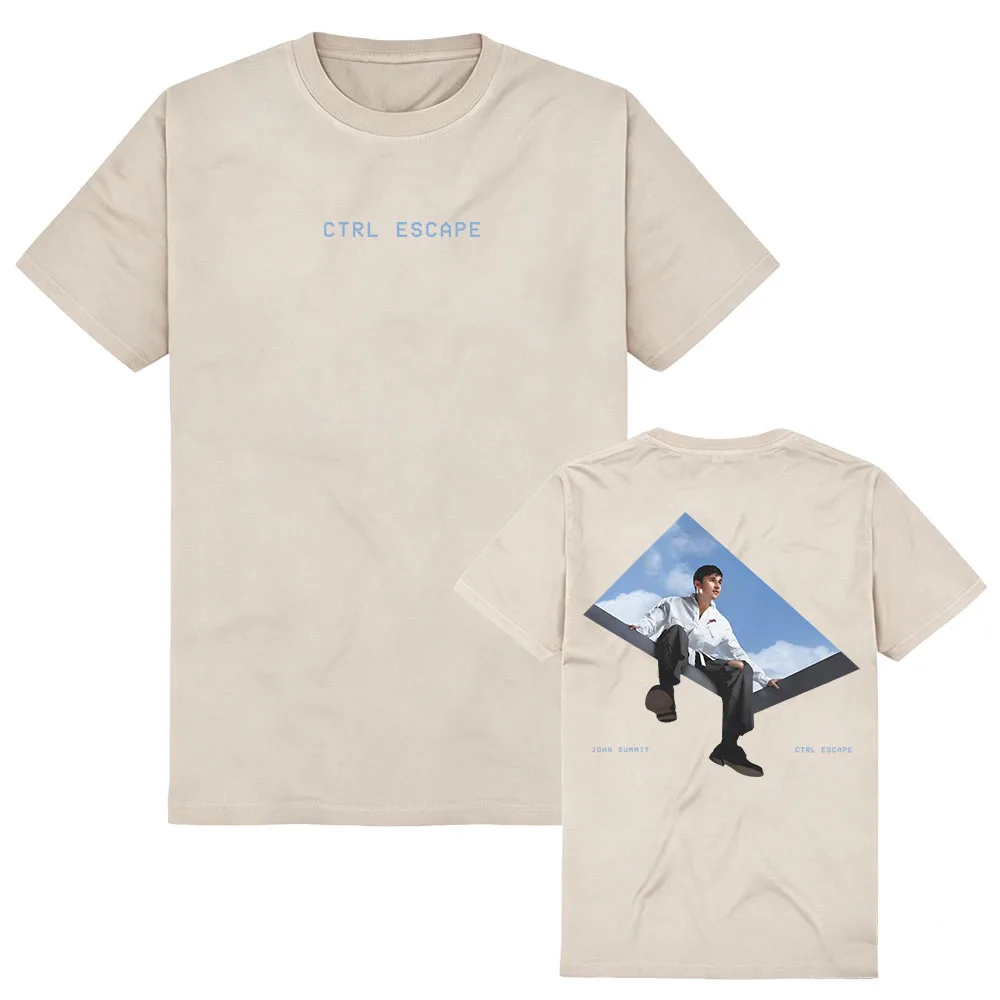 CTRL ESCAPE Tee JOHN SUMMIT Singer Design T-shirt Unisex Streetwear Cotton Short Sleeve Soft Male Tshirts Graphic Print Merch