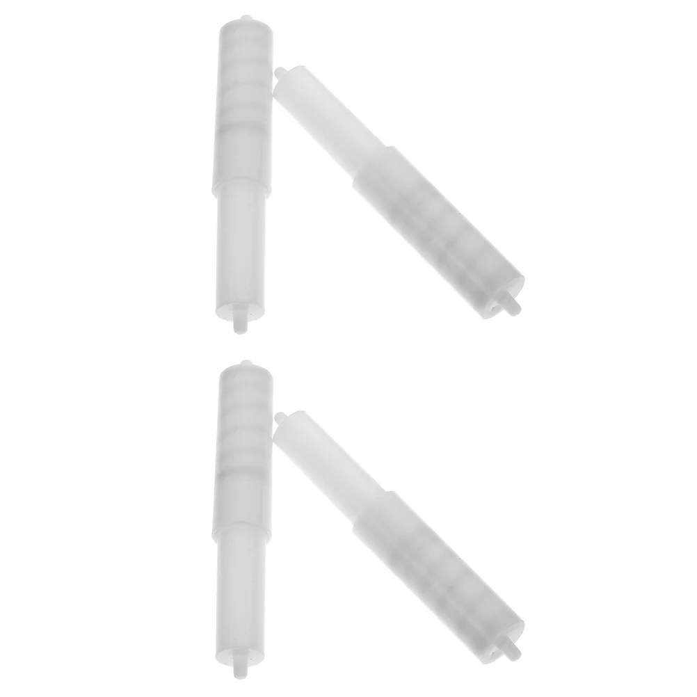 

4 Pcs Carton Center Shaft Toilet Roll Holder Paper Roller for Bathroom Plastic Embedded Rack Spring Style Retractable Reel