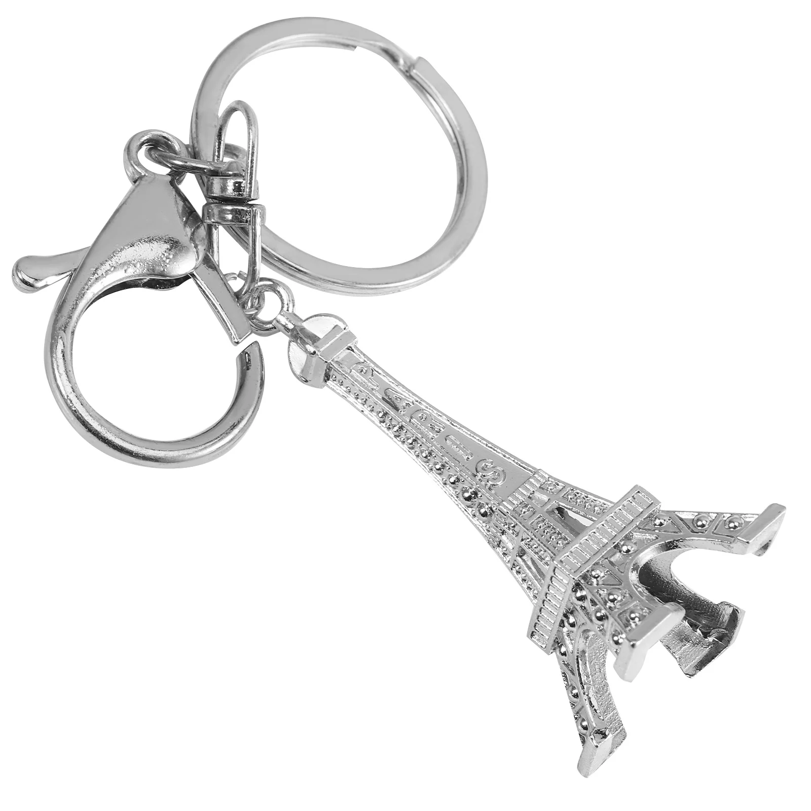 

1pcs Eiffel Tower Keychain Mini Metal Pendant Handbag Hanging Decor Creative Key Ring Alloy Travel Souvenir Bag Ornament Car
