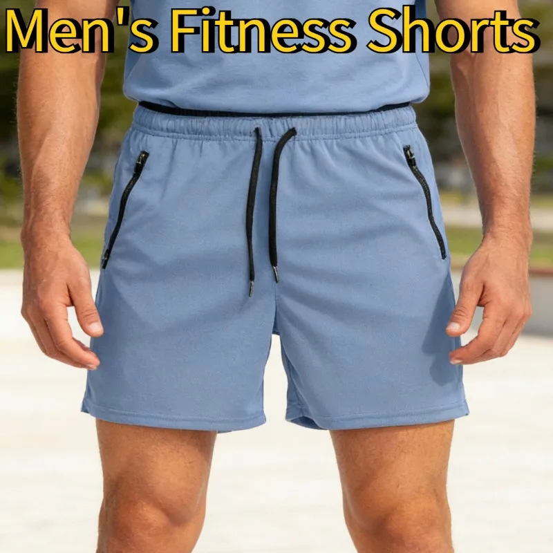 

Men's Running Shorts with Zippered Pockets Quick Drying Outdoor Exercise Fitness Cycling Beach Home Surfing Men's Shorts