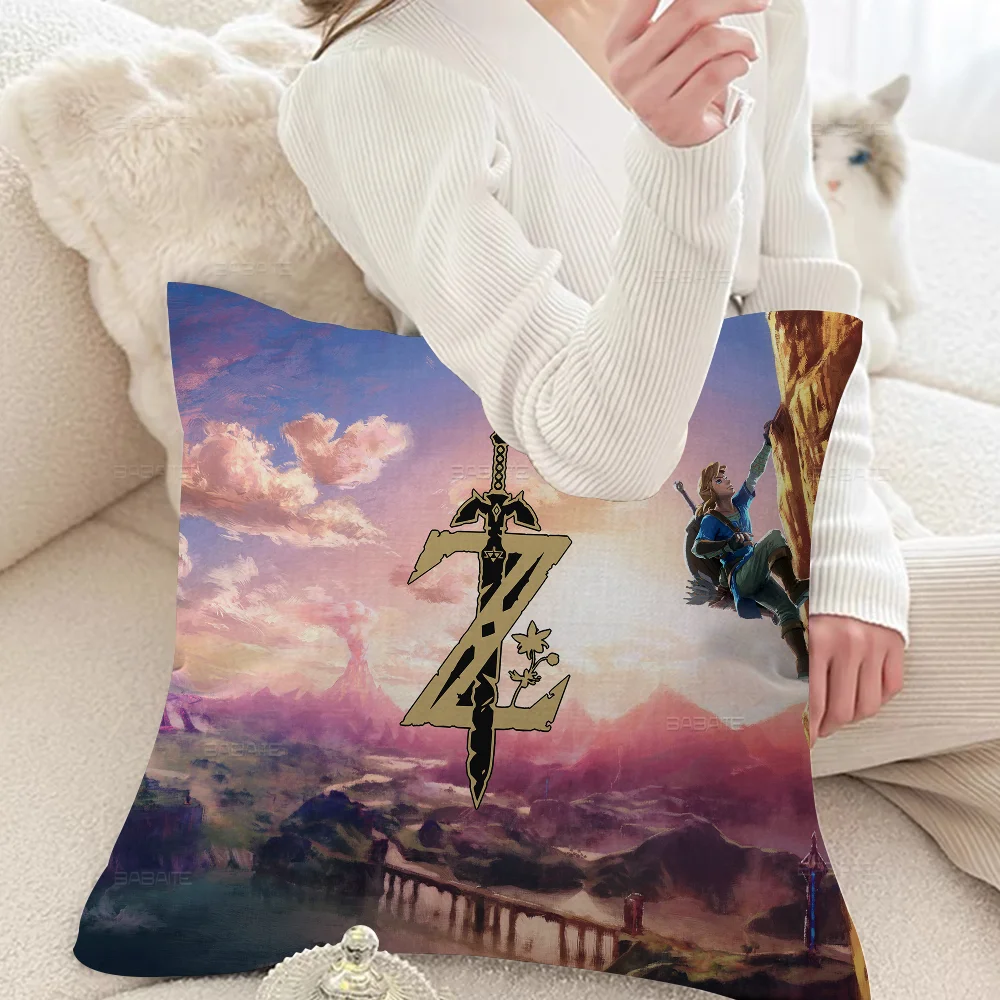 Game L-Legend Of Z-Zelda Maple Design Cushion Cover Happy Autumn Harvest Decor Holiday Decorati Pillow Cover