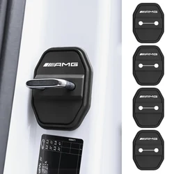 4pcs Silicone Car Door Lock Cover Sticker Interior Accessorie for Mercedes Benz Amg W205 W211 W204 W212 W213 W203 W176 W221 X253