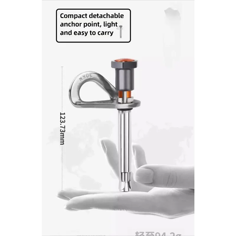 

M12 hanging piece removable anchor point 304 stainless steel expansion rock nails fast descent rock climbing safety rope fixed