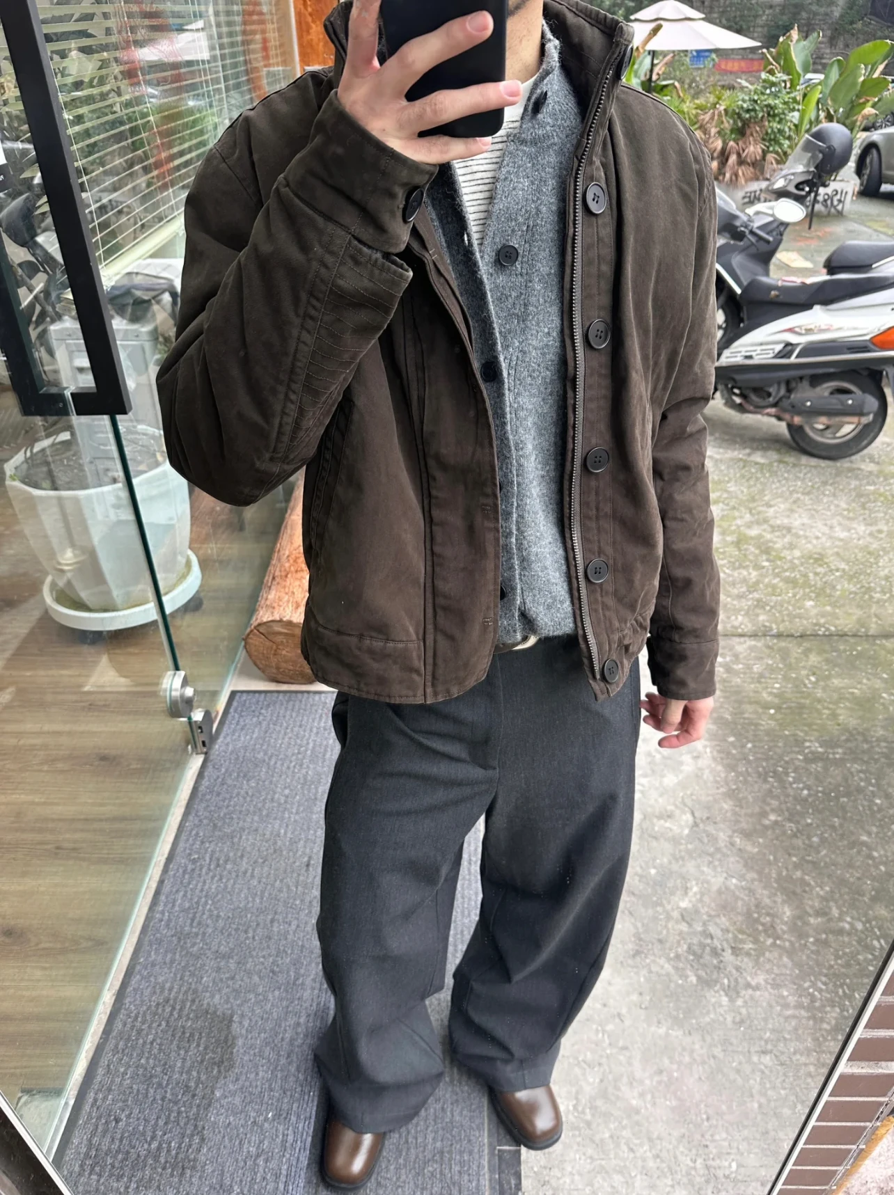 

No7Yan американский ретро военный Sle из искусственного кроличьего меха на талии тяжелый воротник-стойка куртка для мужчин осень-зима