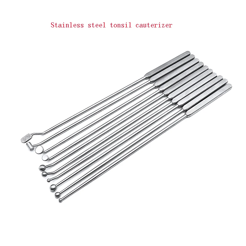 Tonsil cauterization device, pharyngeal flat pecking cauterization device, pharyngeal enlargement and hypertrophy cauterization