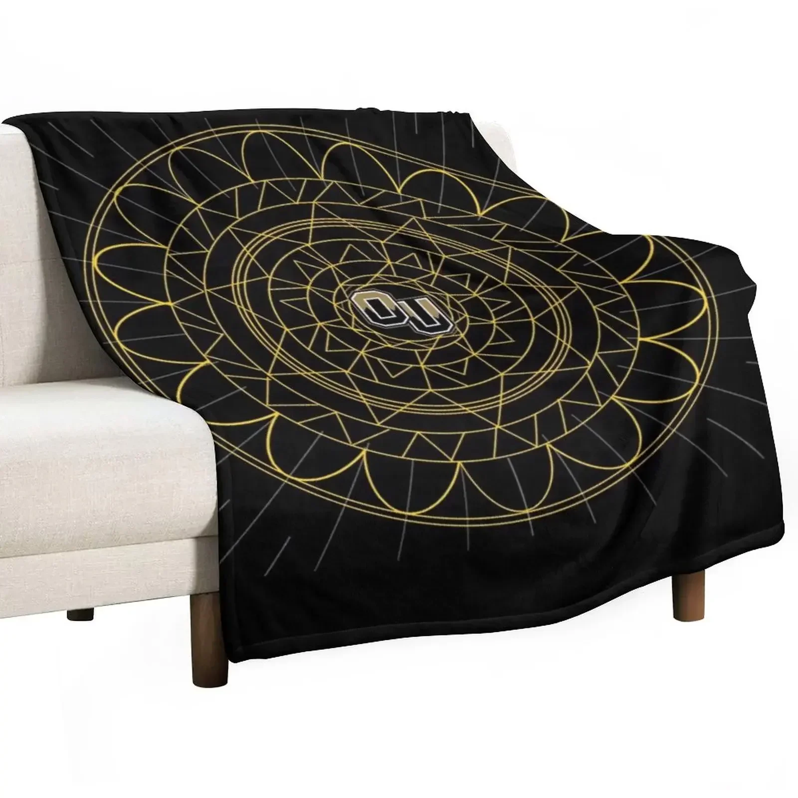 Oakland University Mandala Throw Blanket For Sofa Thin Luxury Thicken warm for winter for babies Blankets