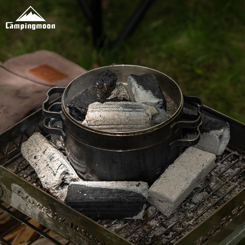 

CAMPINGMOON DO-25 Multi functional Thickened 304 Stainless Steel Dutch Pot Cooking Outdoor Camping Picnic Hanging Pot