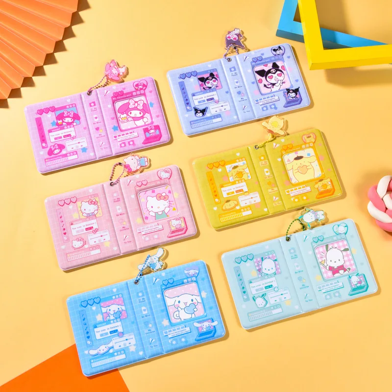 

Hello Kitty Kuromi Melody 3 Inch Sanrio Photo Album Cute Creative Card Holder for Collectors