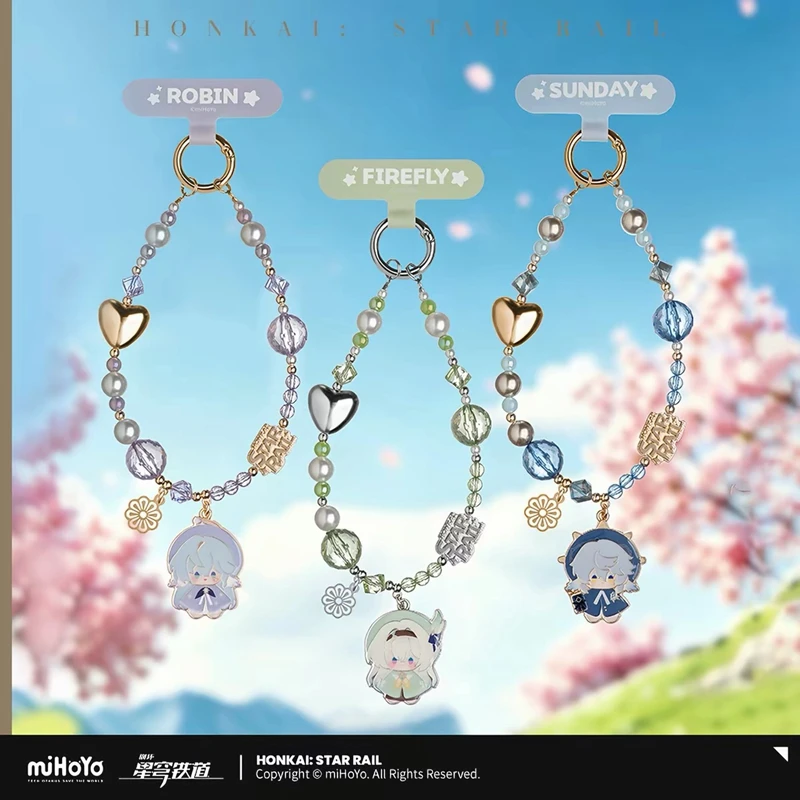 Pre Sale miHoYo Official Genuine Honkai Star Rail Seasonal Doll Series Phone Lanyard SUNDAY Firefly Boothill Robin Cosplay Anime