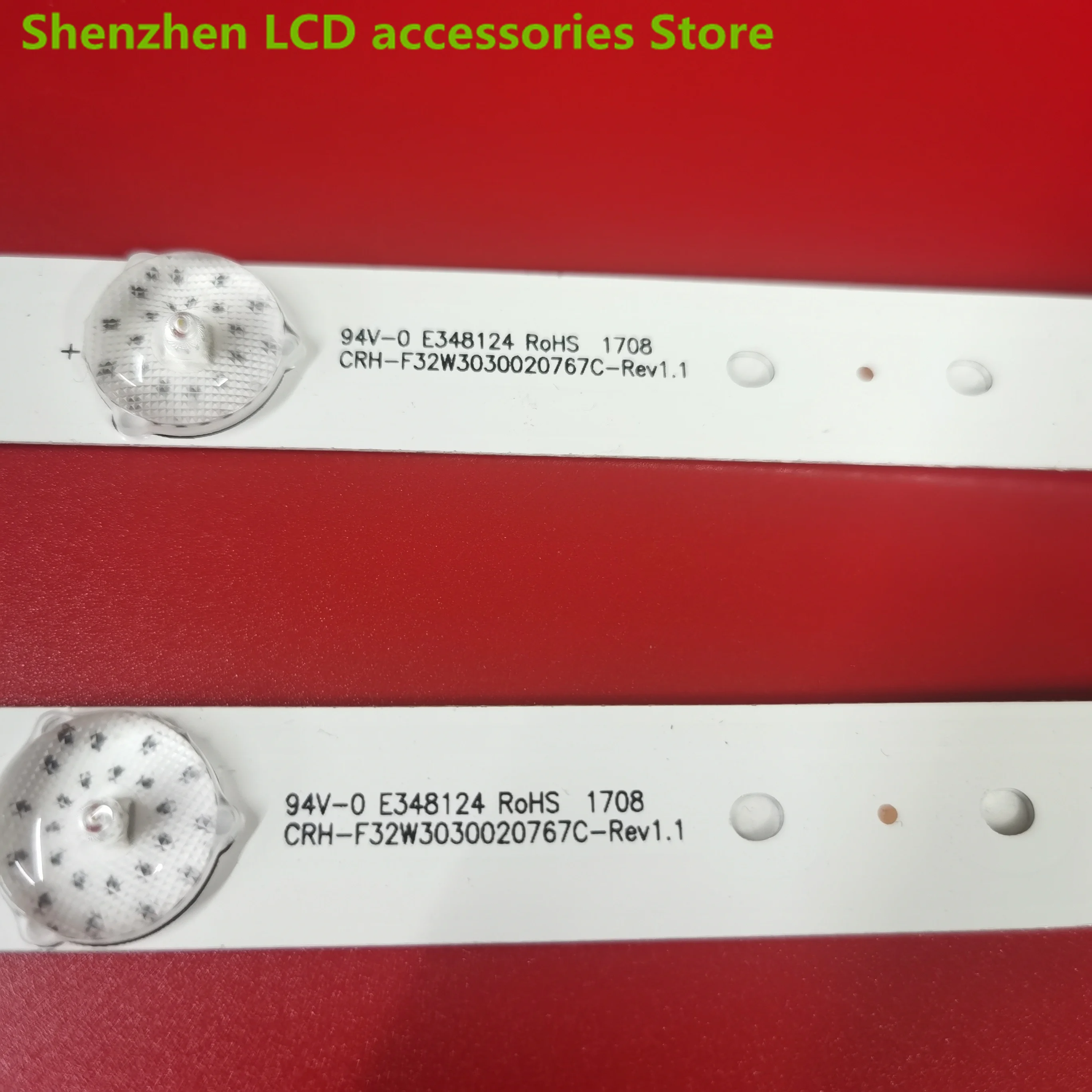 แถบไฟแบ็คไลท์ LED สำหรับ H32E16 32EU3000แถบ LE32E2900 CRH-F32W3030020767C-REV1.1ทีวี CRH-F32PL3030020756P-REV1.3 7LED 59ซม. 6V/3V