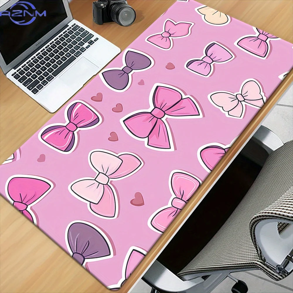 1pc,  Bow, HD Printed Pad for Desk, Multi Functional XXL Mousepad, Keyboard Gaming Mouse Mats, Office Computer PC Gamer Desk Mat