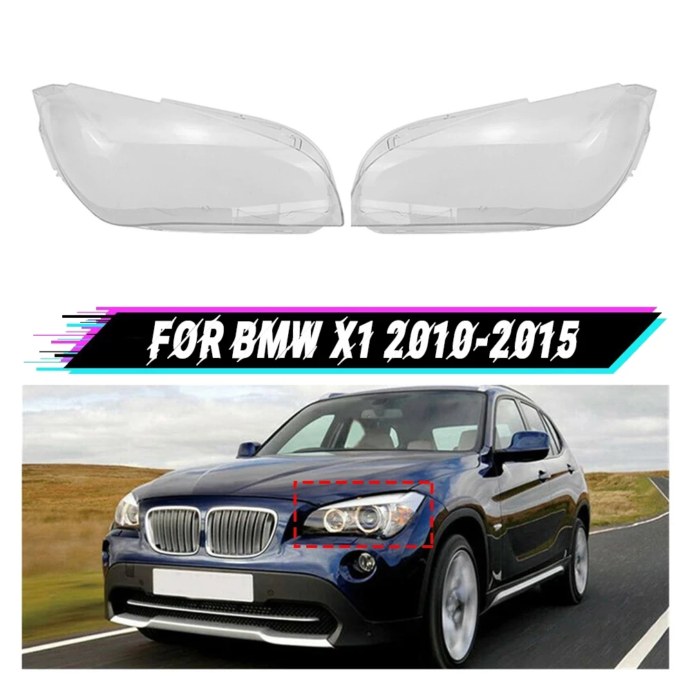 Car Front Headlight Cover Light Cap Transparent Headlight Lens Shell for BMW X1 E84 2010-2015 Lampshade Headlamp Cover Accessori