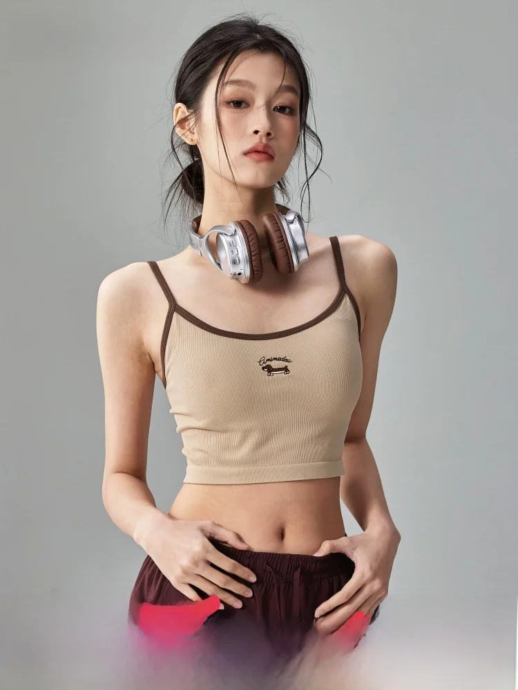 

Спортивный бюстгальтер-топ для фитнеса, цельный, с амортизацией, для бега и йоги, новый, с фиксированными бретелями, без косточек, с высокой степенью поддержки