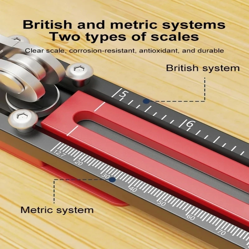 2Pcs Sliding Mounting Gauge, Adjustable Quick Positioning, Aluminum Alloy Siding Board and Siding Gauge Tool for 10-15mm Wall