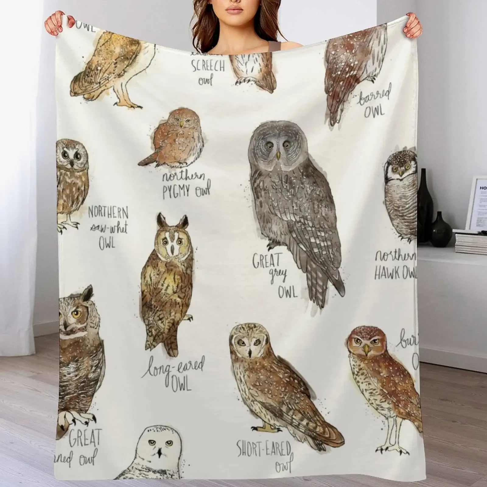 

Owls Throw Blanket Blankets Sofas Of Decoration for sofa Blankets