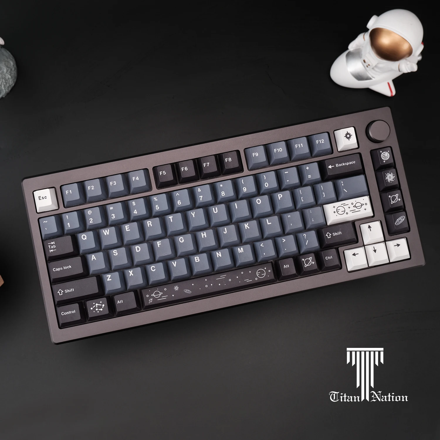 134 Kunci GMK Galaxy Keycap, Tema Kepribadian Pbt Keycap Pewarna Sublimasi Set untuk Keyboard Mekanis 6.25u 7u Profil Cherry