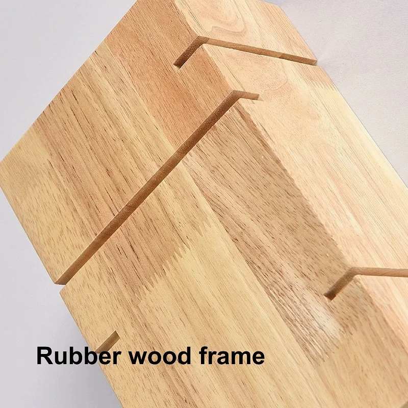 الإبداعية وحدة إضاءة LED جداريّة مصباح خشبي الفن صندوق مربع سجل مصباح السرير مصباح غرفة النوم الممر حائط الخلفية مصباح جو خشبي #5