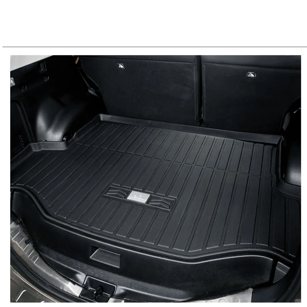 Car Rear Trunk Mat for Mercedes Benz GL GLS X166 350 450 2013~2019 Luggage Waterproof Foot Pad Liner Space Custom Rug Accessorie