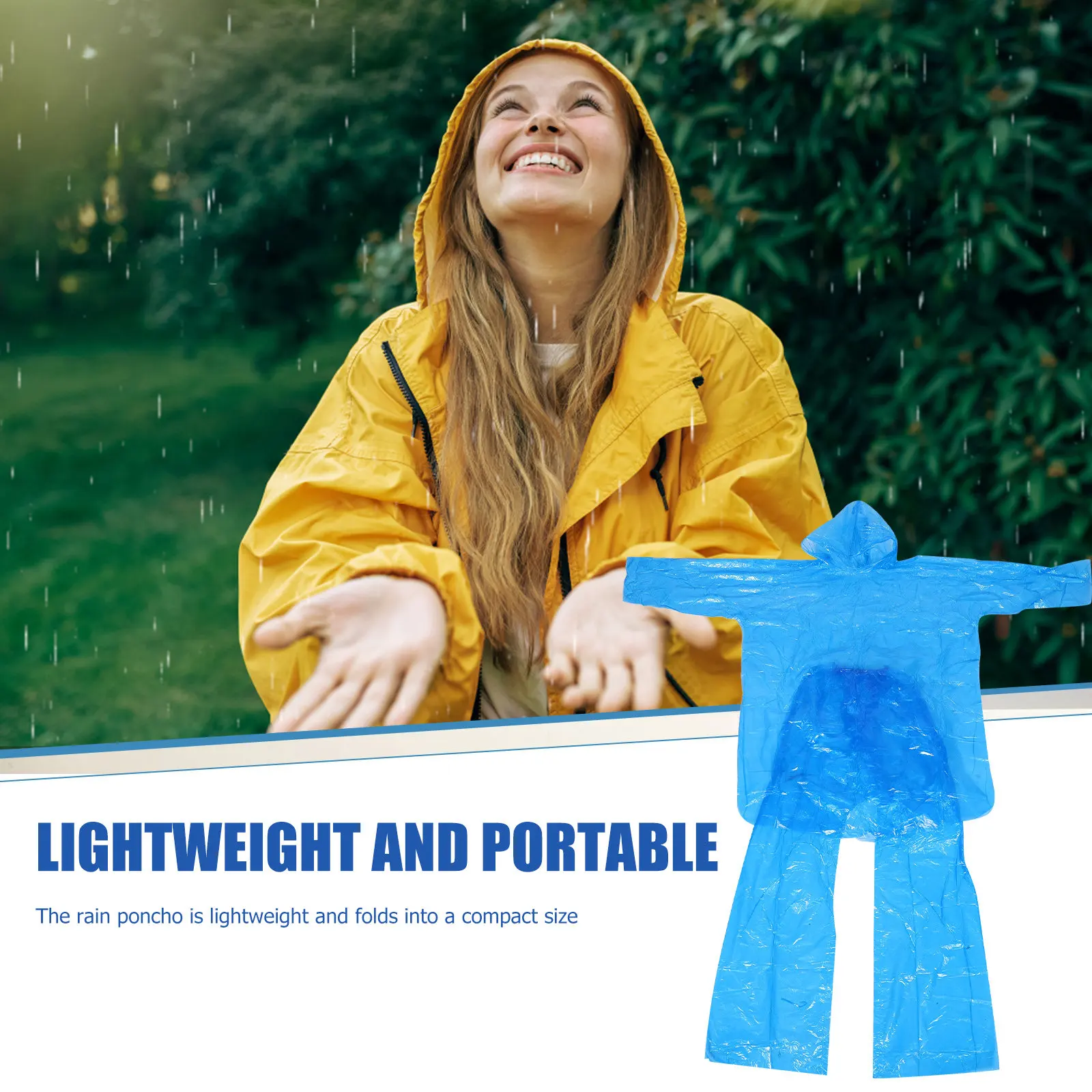 

3Sets Rain Suits Disposable Clear Raincoats Hooded Full Coverage Travel Poncho Rainwear Heavy Rain Proof Men Women Waterproof
