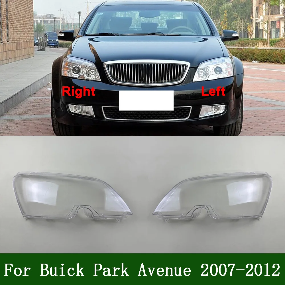 For Buick Park Avenue 2007-2012 Headlight Cover Transparent Headlamp Shell Lamp Shade Lens Replace Original Lampshade Plexiglass