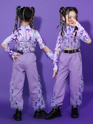 Jazz Dance Dress Girl Children Fashion Girl Group Dress Girls Autumn and Winter Suit Catwalk Cool Cool Fashion Cool