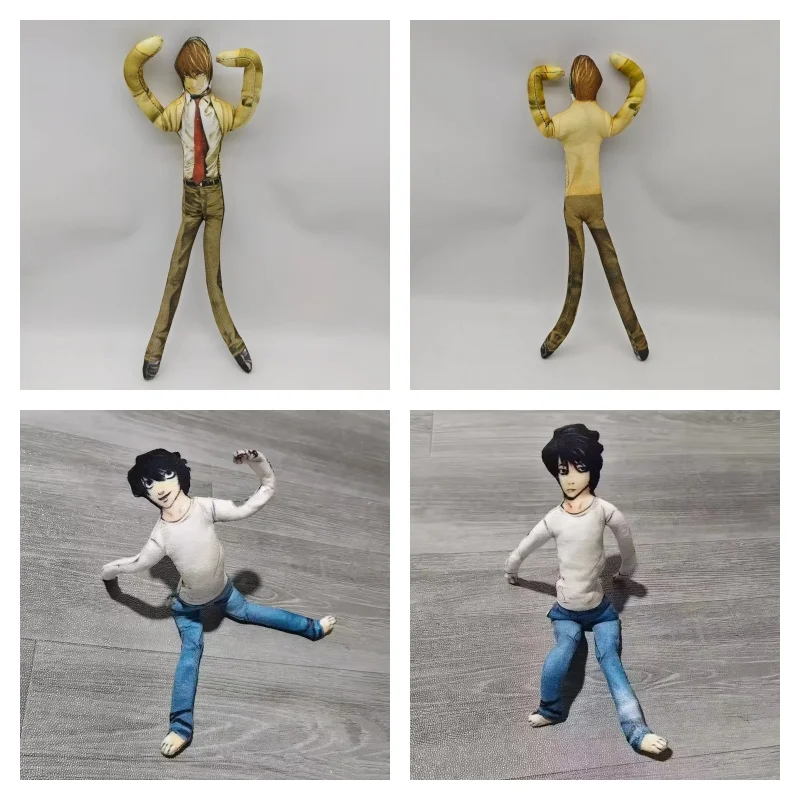 

Аниме Death Note L·Lawliet кукла для косплея, плюшевые куклы, железная проволока, гибкое модное украшение для комнаты, подарки на Хэллоуин