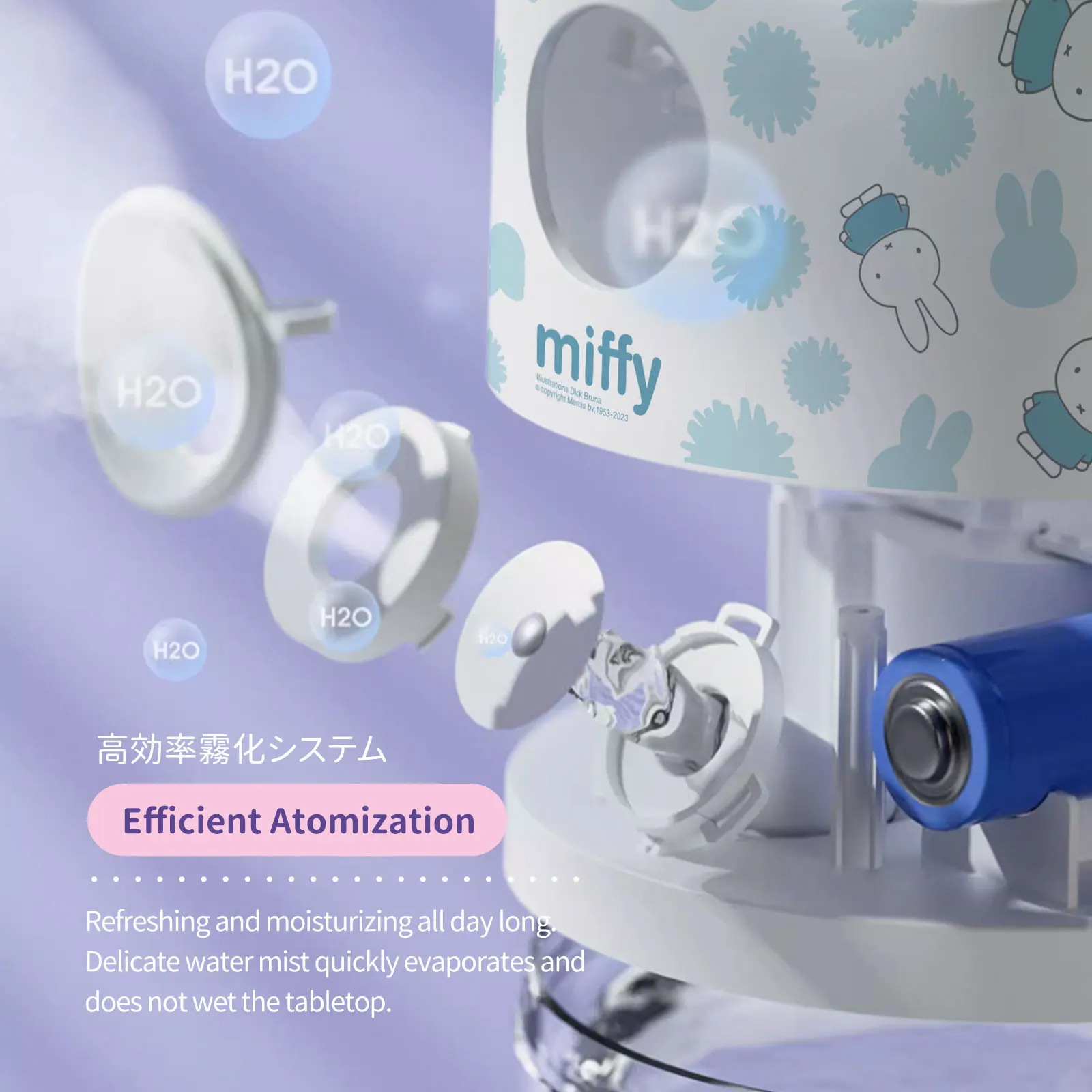 MIPOW&miffy Crystal Ball Mist Humidifier