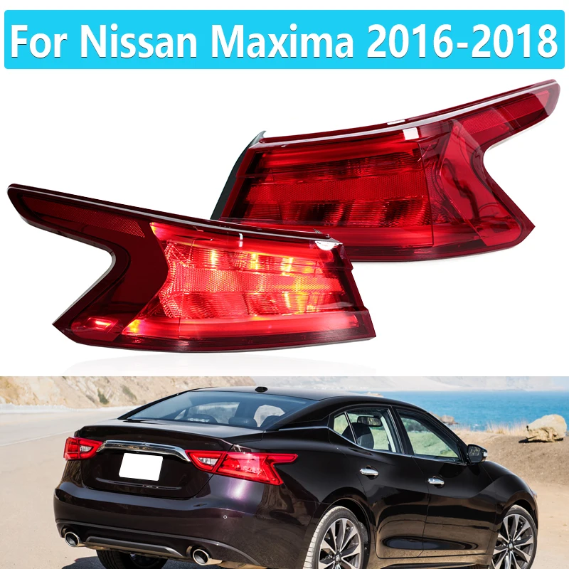 

Задний фонарь в сборе для Nissan Maxima 2016-2018: указатель поворота, стоп-сигнал, противотуманная фара 265404RA1A 265504RA0A