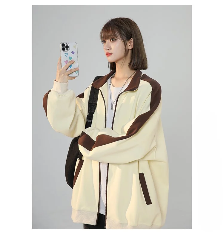 

Baseball Jackets Light Blue Womens Summer Hollow Leisure Seamless Buttons Mock Two-Pieces Baseball-Uniform Harajuku Chic Flaps