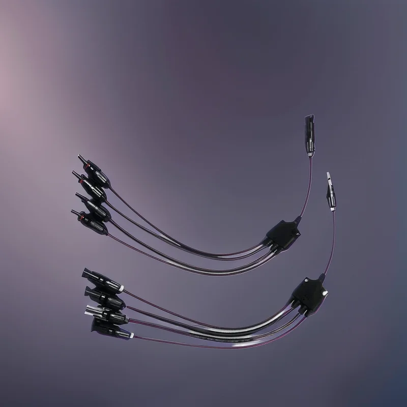 Solar Panel Connector 1 to 4 5-way 30A Solar Plug 2.5/4/6mm 1000V PV Module Cable Parallel Photovoltaic Sealing Joint Connector