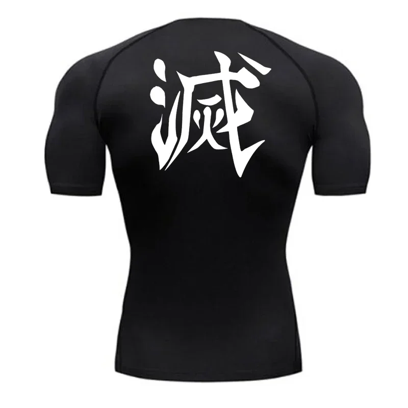 Camiseta Deportiva Ajustada para Hombre con Estampado Devil Killer 2026, Ropa Interior Deportiva de Manga Corta de Secado Rápido
