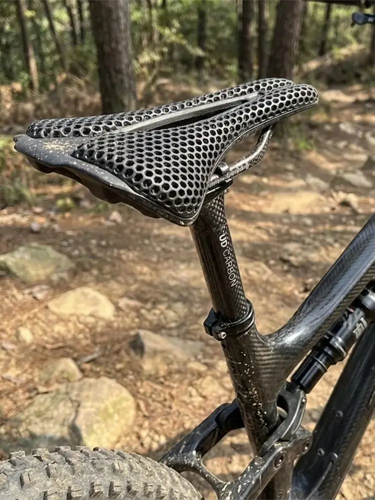 AliExpress NONE Ultralight 3D Printed Bike Saddle 160g, Comfortable Breathable Racing Bicycle Seat for MTB Road Mountain Bike Cycling