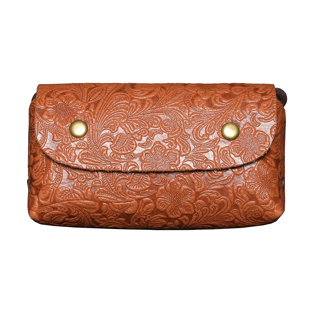 LUOKIR Neue Stil Echtes Leder frauen Tasche 3D Geschnitzte Handwerk Schulter Tasche Top Schicht Rindsleder Casual Umhängetasche Telefon Tasche – Detail 23