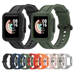 Cinturino in silicone per cinturino Redmi Watch 2 Lite/Horloge 2 per cinturino da polso Xiaomi Mi Watch Lite + custodia