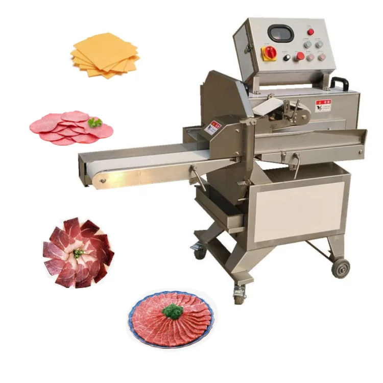 Automatic Biltong Cutter Meat Slicing Slicer Cooked Meat Cutting Slicer Electric Automatic Ham Slicing Machine