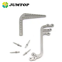 JUMTOP Dental Implant Guide Set Oral Planting Locator Drilling Positioning Ruler Angle Rulers Dentist Implant Tools