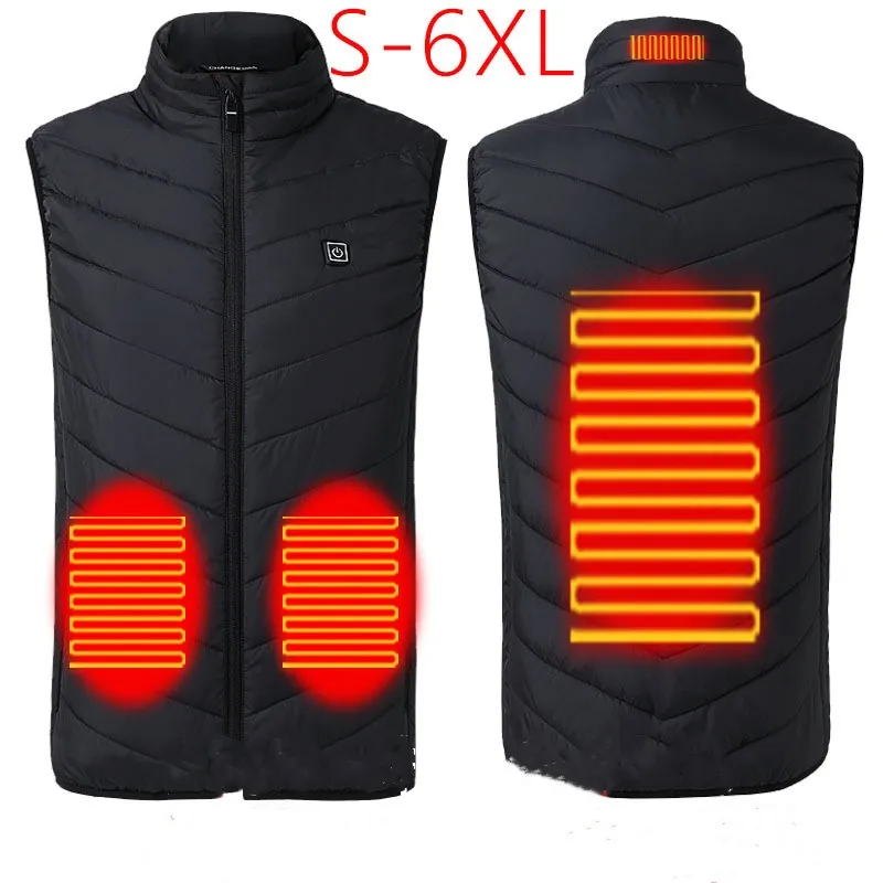 

Intelligent Heated Vest 4 fever Zones Safe Reliable Soft Rapid Heating 5V Safety Voltage Breathable Electric Heat Vest