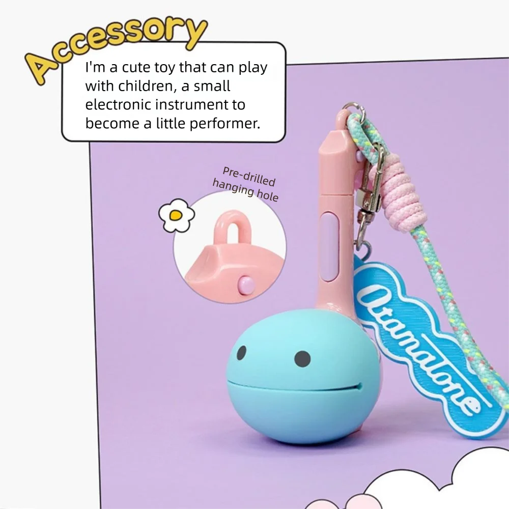 Giocattolo per strumenti musicali elettronici di dimensioni mini 10 brani Sintetizzatore musicale portatile in cartone Divertimento con foro per appendere