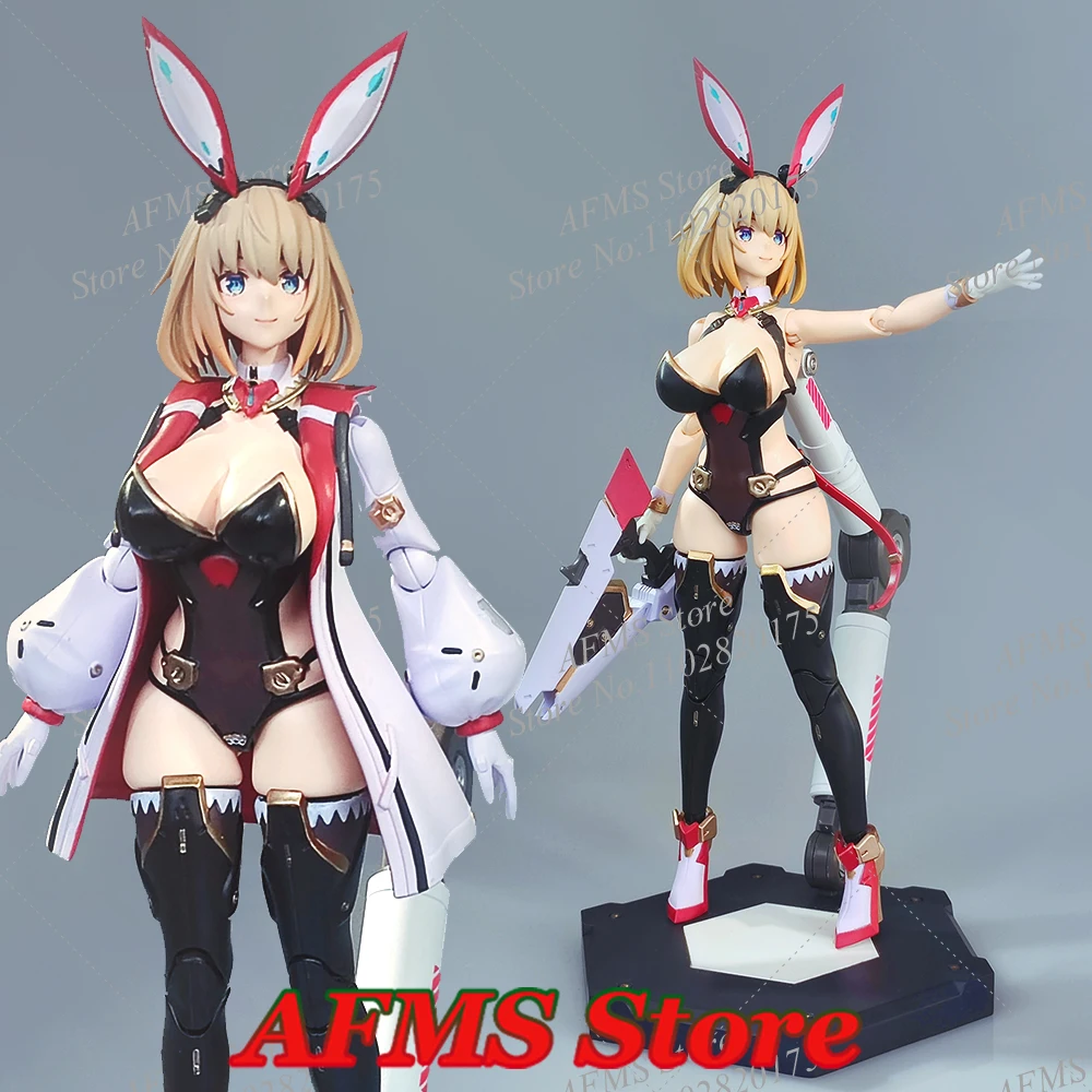 

1/12 Scale Collectible Figure Sophia F. Shirring Kawaii Anime Bunny Girl Battles Girls 6Inch Women Soldier Action Figure Toy