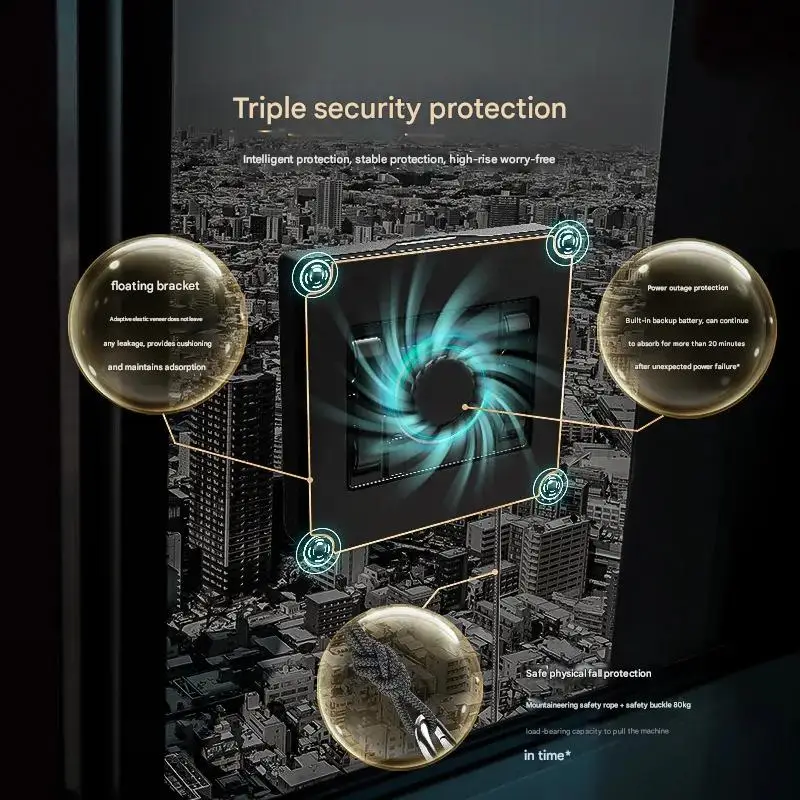 지능형 원격 제어 APP 고층 창 청소 로봇 양방향 워터 제트 자동 창 유리 청소 기계