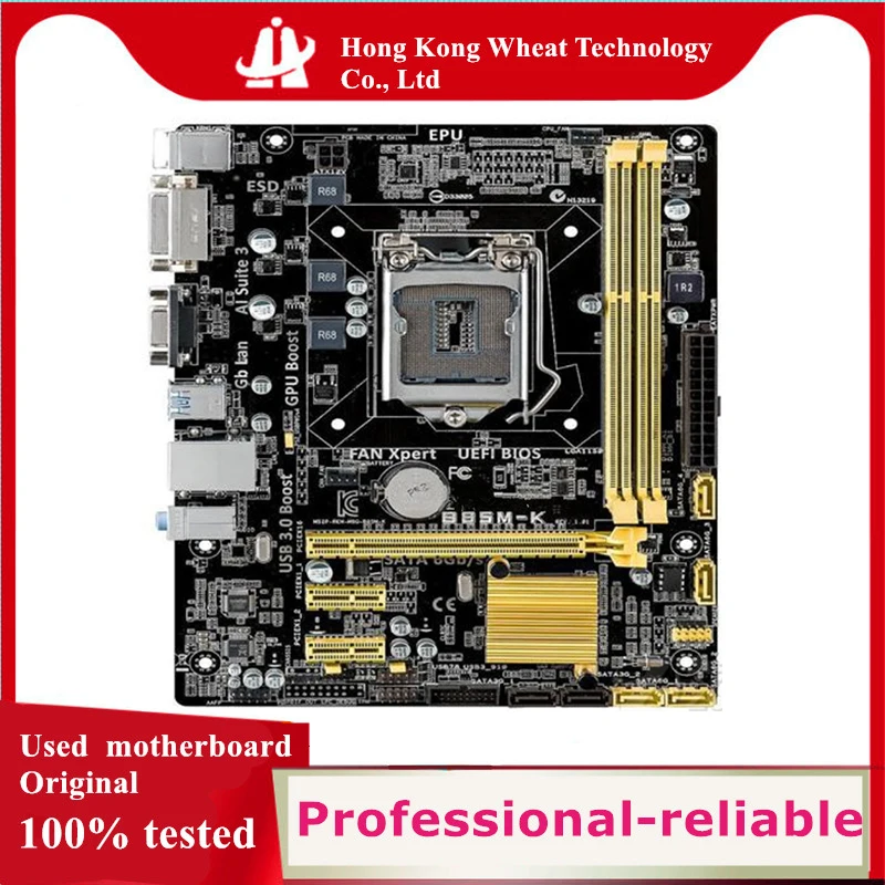 For Intel B85 B85M-K motherboard Used original LGA 1150 LGA1150 DDR3 16GB USB2.0 USB3.0 SATA3 Desktop Mainboard