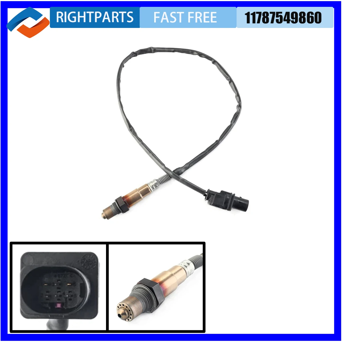 RIGHTPARTS 11787549860 Upstream Lambda O2 Oxygen Sensor For MINI R56 CLUBMAN R55 Cooper S 1.6 06-15 For MINI Cooper R56 Sensors